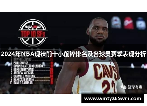 2024年NBA现役前十小前锋排名及各球员赛季表现分析