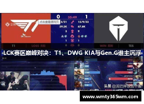 LCK赛区巅峰对决：T1、DWG KIA与Gen.G谁主沉浮